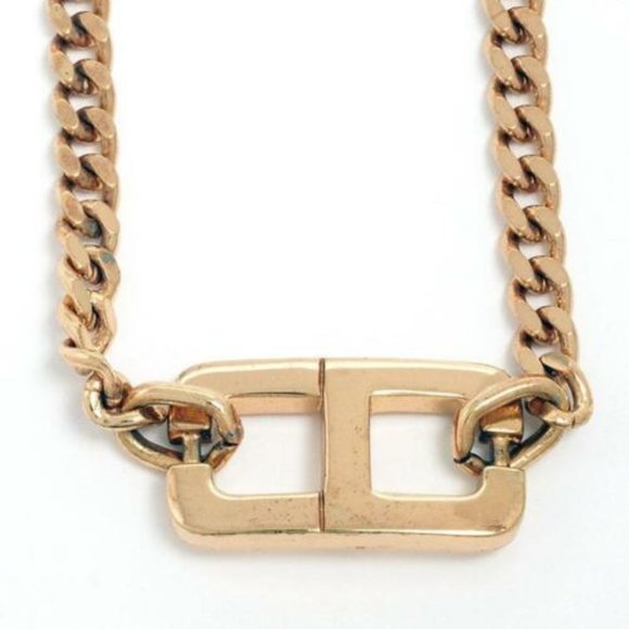 Christian Dior CD Motif Chain Bracelet Gold Plated - Picture 1 of 1